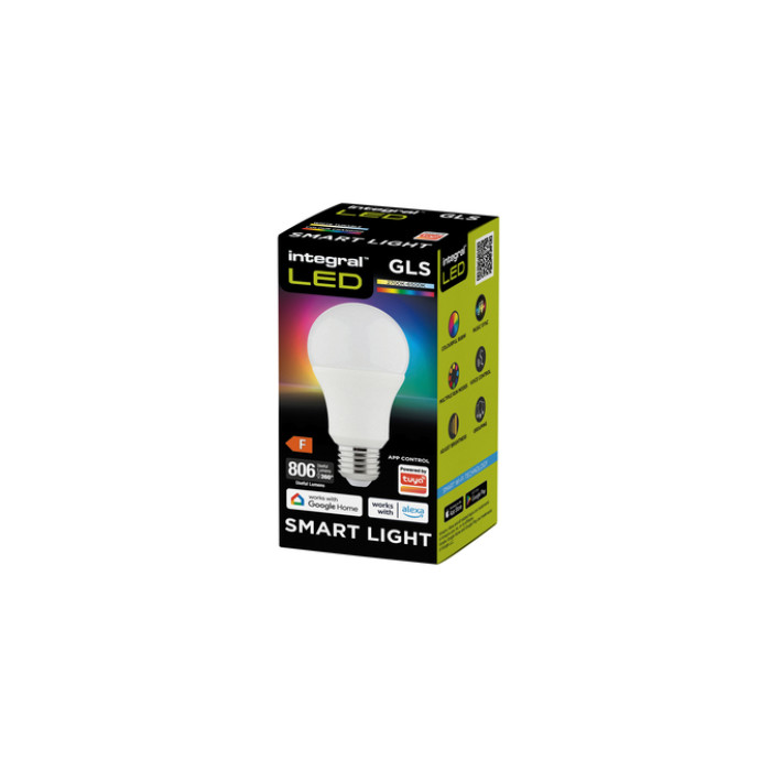 Ledlamp Integral E27 2700-6500K Smart RGBW 8.5W 806lumen