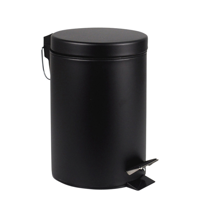 Pedaalemmer BRASQ 20 liter zwart