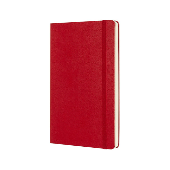 Notitieboek Moleskine large 130x210mm blanco hard cover rood