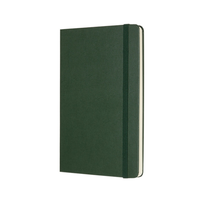 Notitieboek Moleskine large 130x210mm blanco hard cover myrtle green
