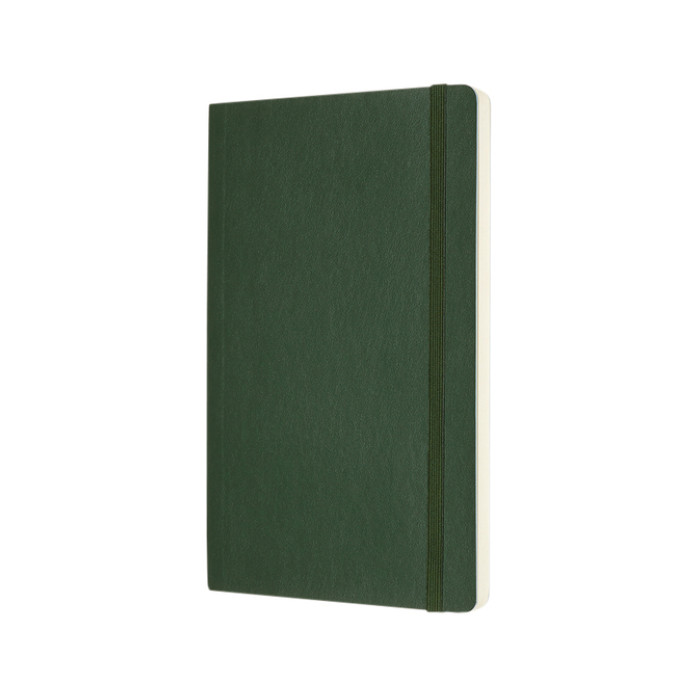Notitieboek Moleskine large 130x210mm blanco soft cover myrtle green