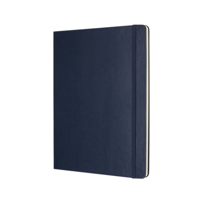 Notitieboek Moleskine XL 190x250mm blanco hard cover sapphire blue