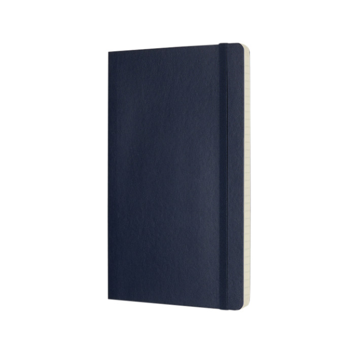 Notitieboek Moleskine large 130x210mm lijn soft cover sapphire blue