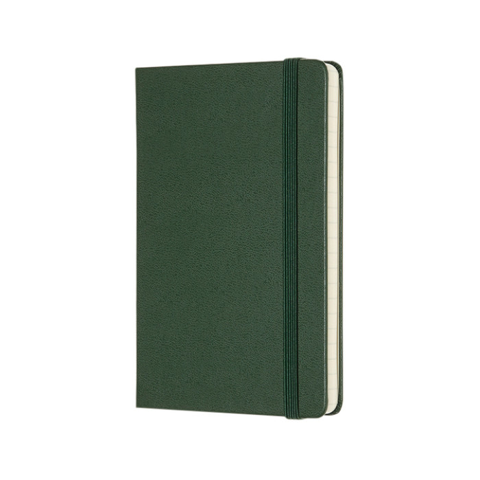 Notitieboek Moleskine pocket 90x140mm lijn hard cover myrtle green