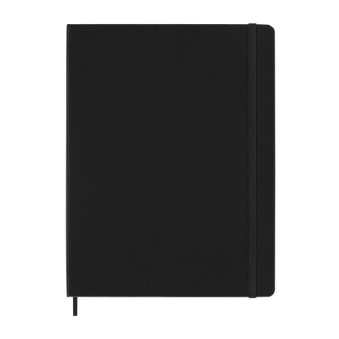 Notitieboek Moleskine XL 190x250mm ruit 5x5 hard cover zwart