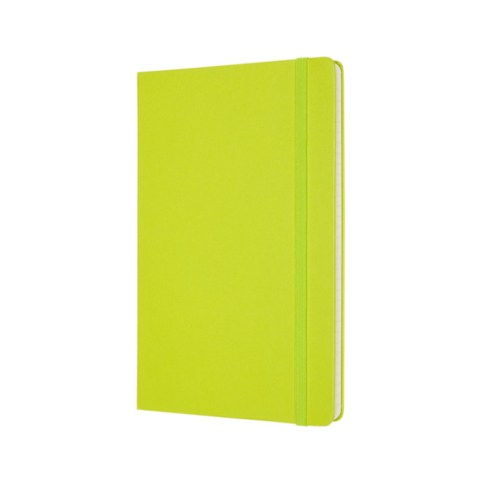 Notitieboek Moleskine large 130x210mm lijn hard cover lemon green