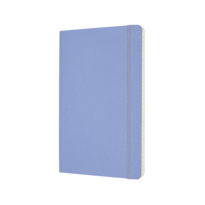Notitieboek Moleskine large 130x210mm lijn soft cover hydrangea blue