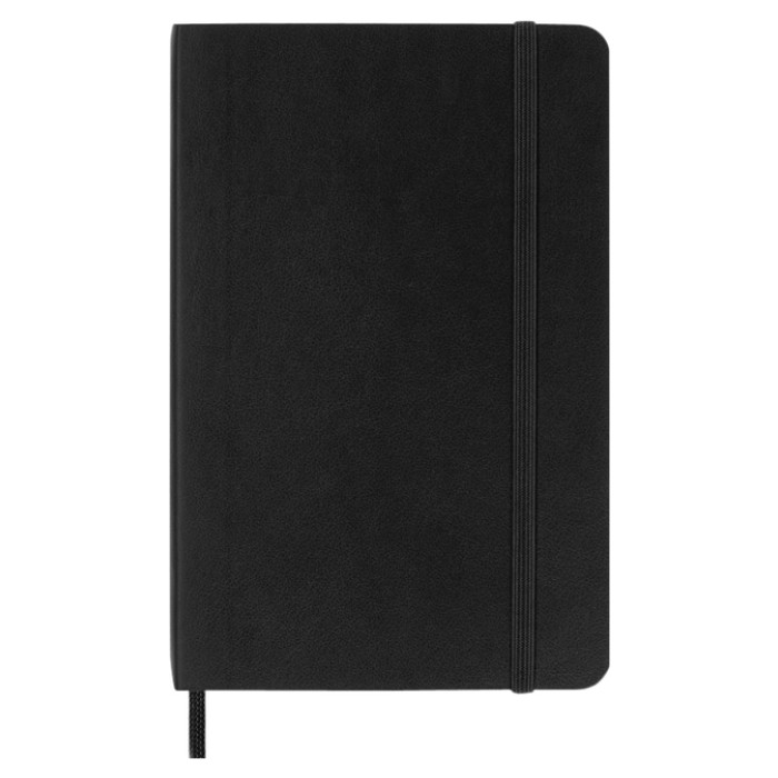 Notitieboek Moleskine pocket 90x140mm ruit 5x5mm soft cover zwart