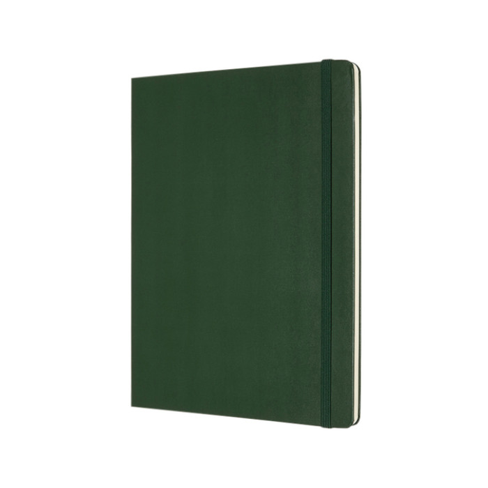 Notitieboek Moleskine XL 190x250mm blanco hard cover myrtle green