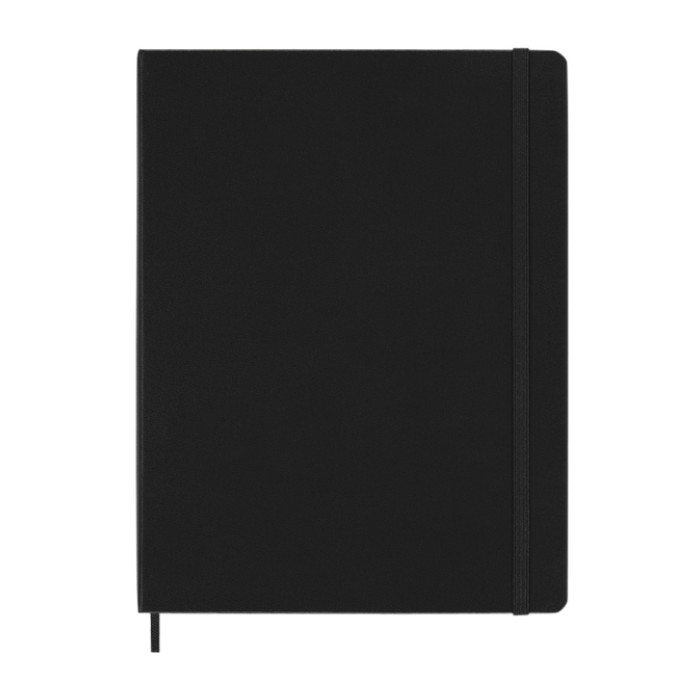 Notitieboek Moleskine XL 190x250mm blanco hard cover zwart