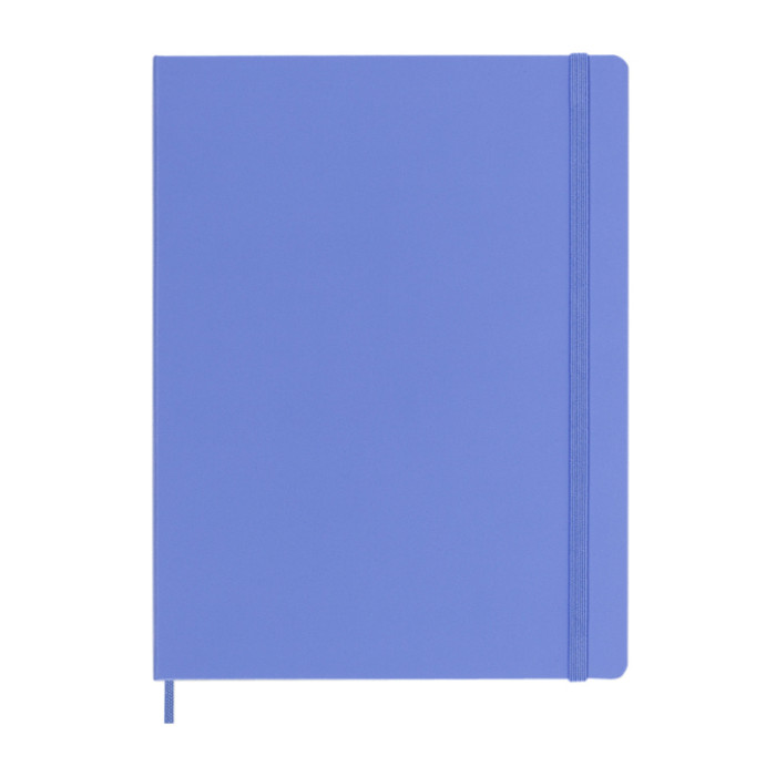Notitieboek Moleskine XL 190x250mm blanco hard cover hydrangea blue