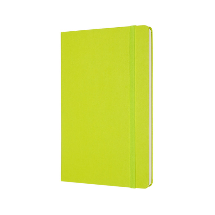 Notitieboek Moleskine large 130x210mm blanco hard cover lemon green