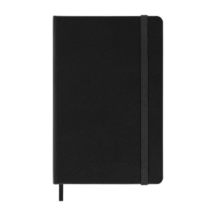 Notitieboek Moleskine pocket 90x140mm ruit 5x5mm hard cover zwart