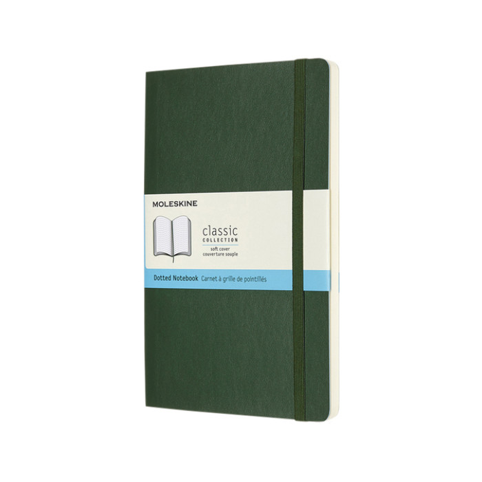 Notitieboek Moleskine large 130x210mm dots soft cover zwart