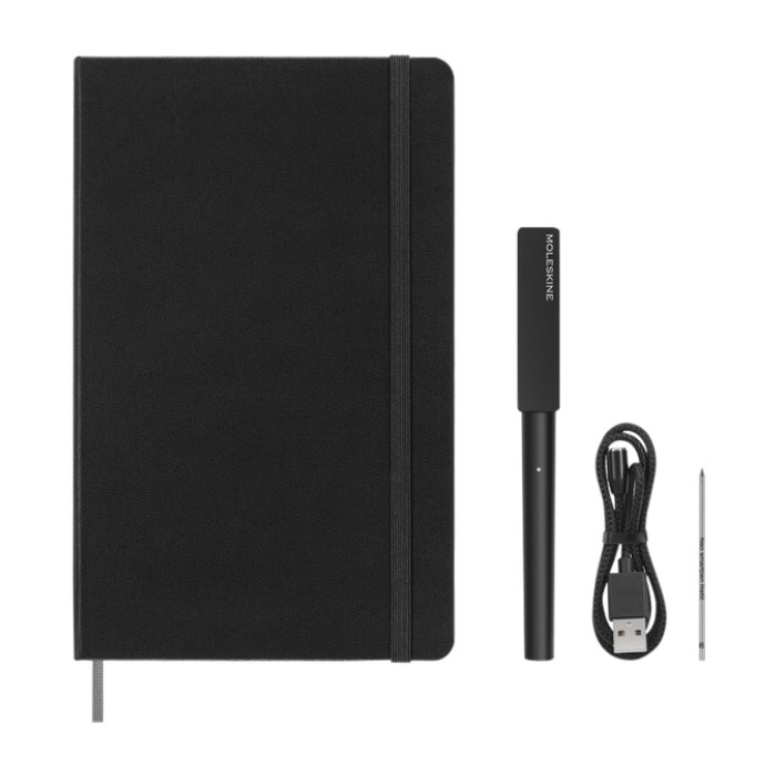 Smart Writing Set Pen Moleskine + Smart notitieboek large 130x210mm lijn zwart