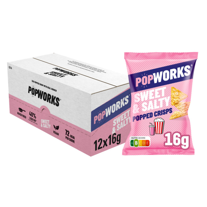 Chips Popworks Sweet Salty 16gr