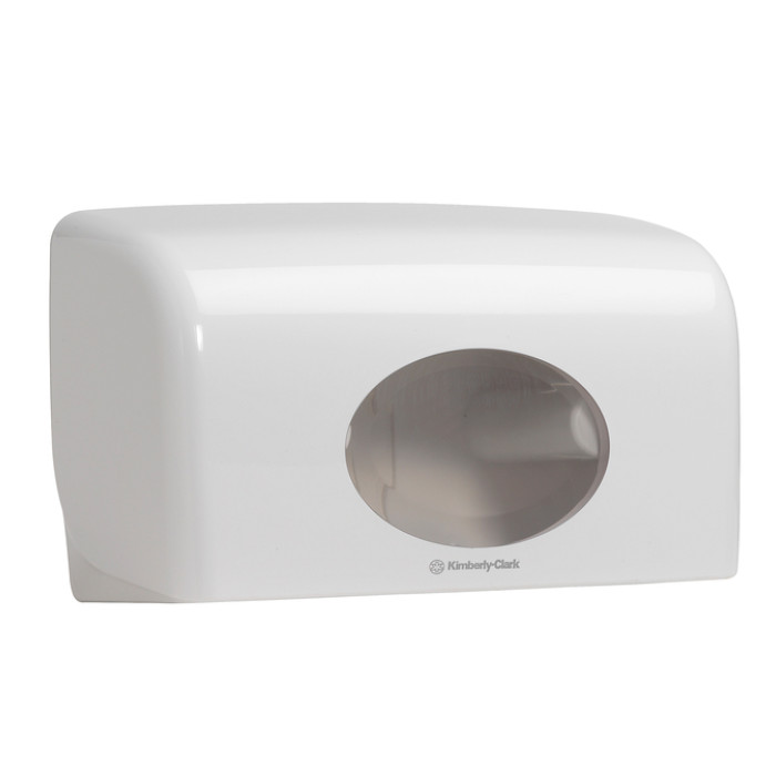 Toiletpapierdispenser Kimberly Clark Aquarius duo wit 6992