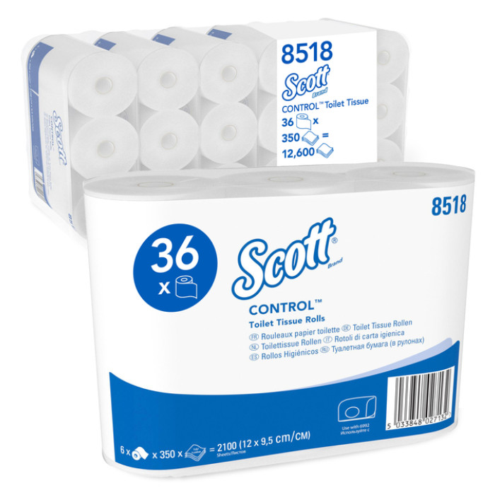 Toiletpapier Scott Control 3-laags 350 vel wit 8518