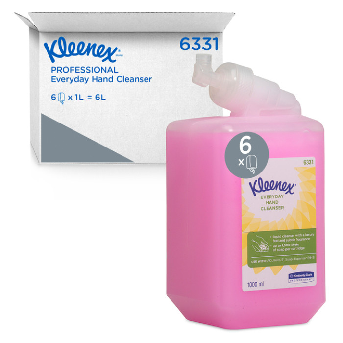 Handzeep Kleenex vloeibaar roze 1000ml 6331