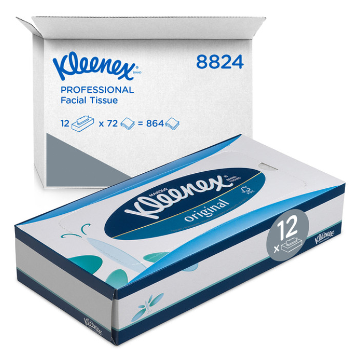 Facial tissues Kleenex 3-laags 72 vel wit 8824