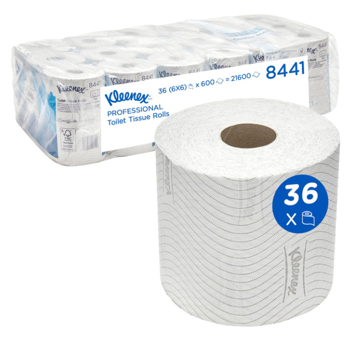 Toiletpapier Kleenex 2-laags 600 vel wit 8441