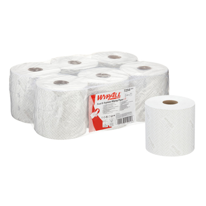 Poetspapier WypAll L10 1-laags 800 vel wit 7256