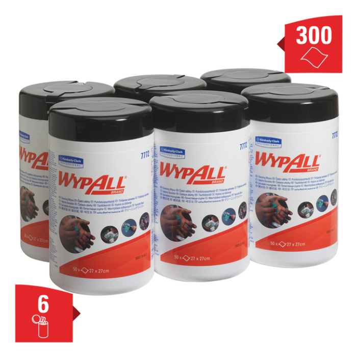Reinigingsdoek WypAll bus 1-laags 6x50 vel groen 7772