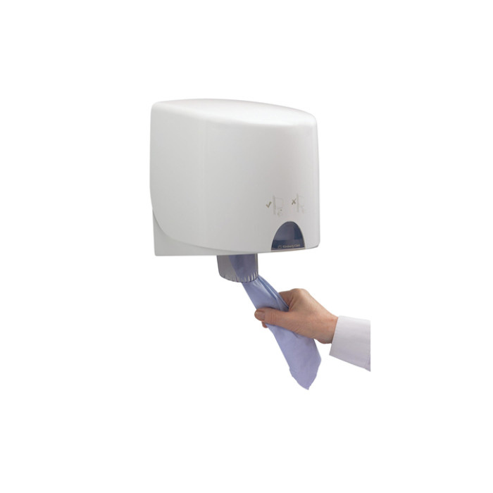 Poetspapierdispenser Kimberly Clark Aquarius wit 7017