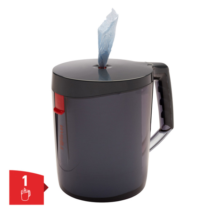 Poetspapierdispenser WypAll L10 Reach draagbare dispenser zwart 6221