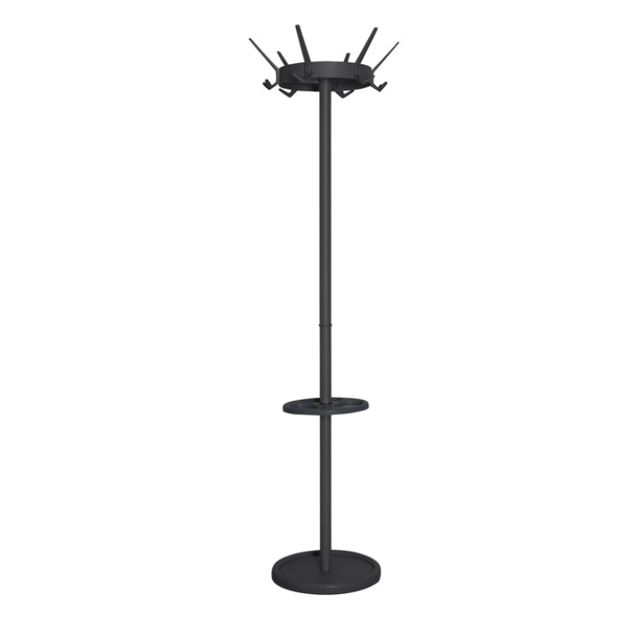 Kapstok Vepa Bins Crown 18 haken staand zwart