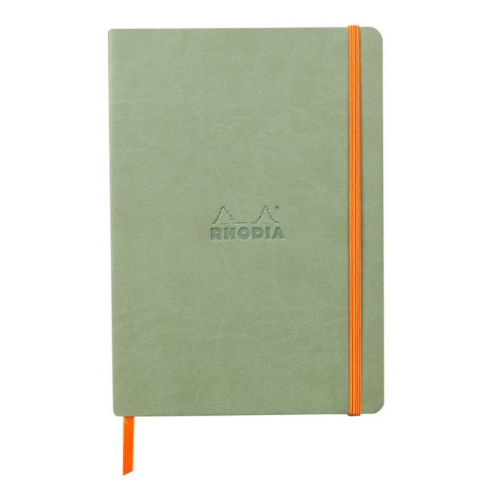 Notitieboek Rhodia A5 lijn 80 vel 90gr celadon