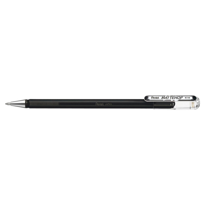 Gelschrijver Pentel K110 Mattehop medium zwart