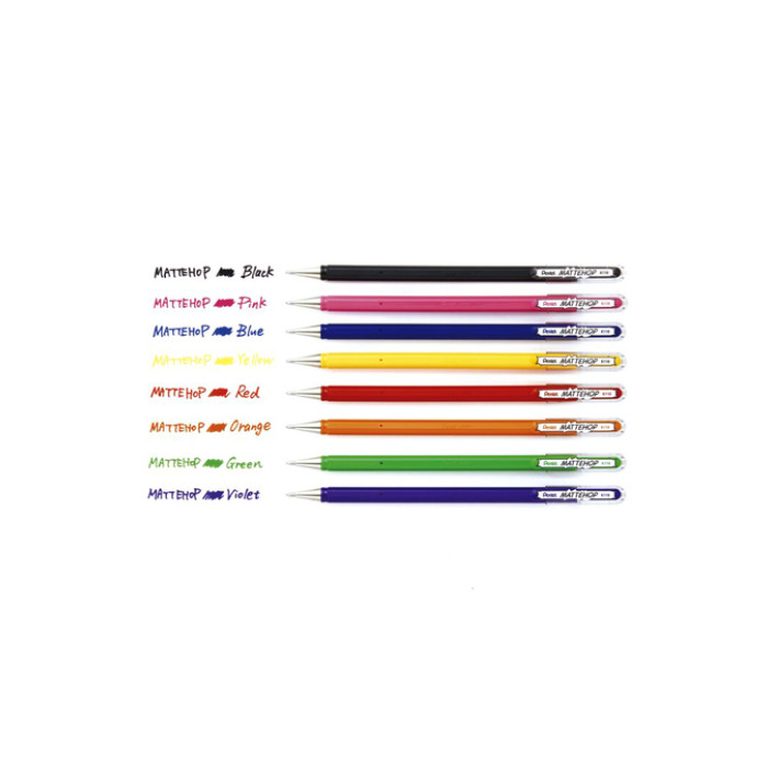 Gelschrijver Pentel K110 Mattehop medium roz