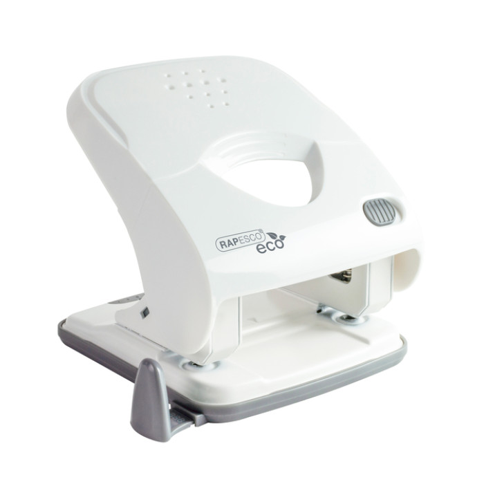 Perforator Rapesco Germ-Savvy Less Effort Eco X5-40ps antibacterieel 2-gaats wit