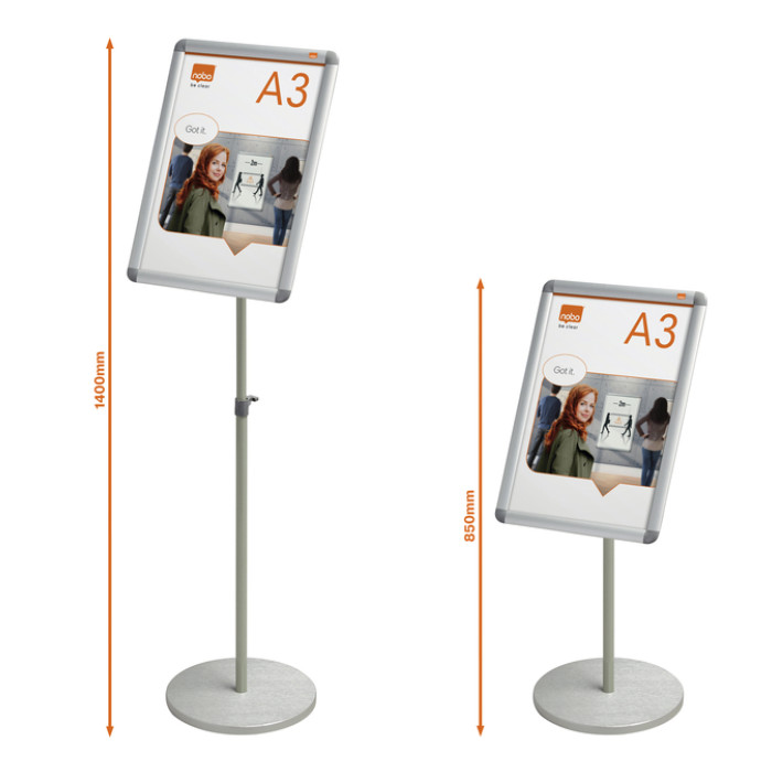 Infostandaard Nobo Premium Plus incl. A3 kliklijst