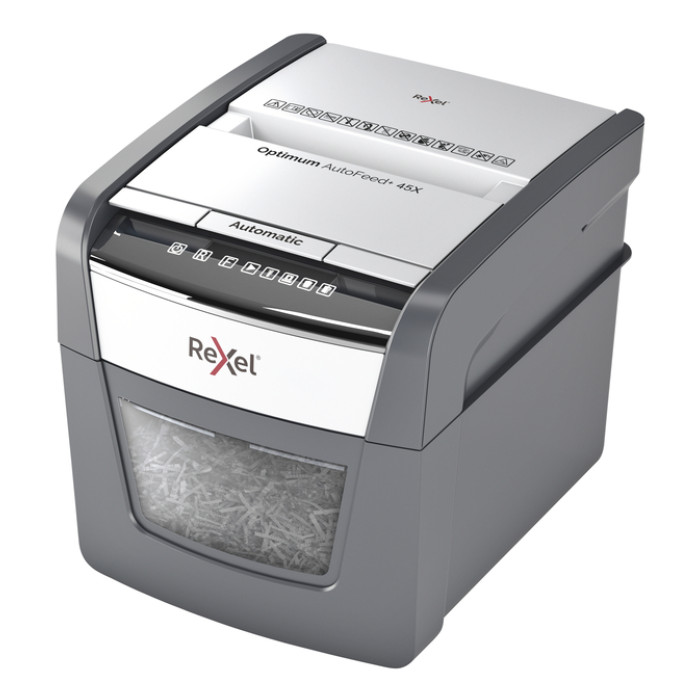 Papiervernietiger Rexel Optimum Auto+ 45X snippers 4x28mm