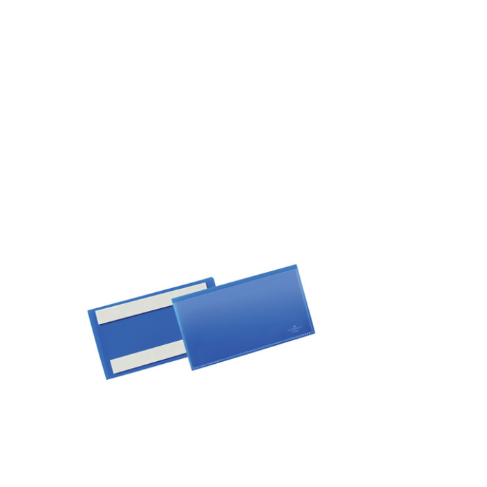 Documenthoes Durable zelfklevend 150x67mm blauw 50 stuks