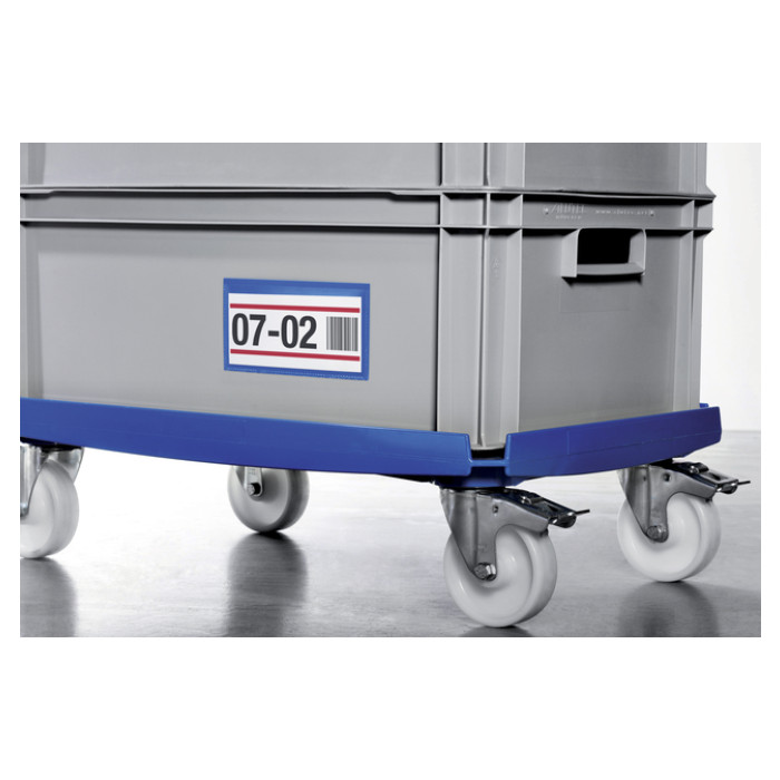 Documenthoes Durable zelfklevend 150x67mm blauw 50 stuks