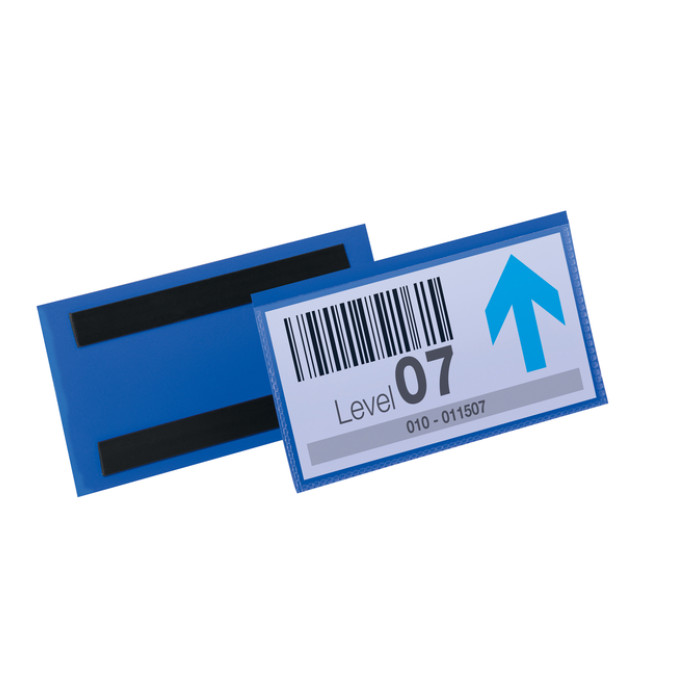Documenthoes Durable magnetisch 150x67mm blauw 50 stuks