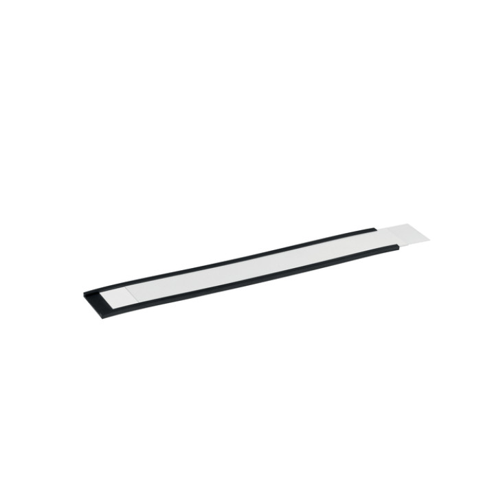 Etikethouder Durable magnetisch 200x30mm antraciet 50 stuks