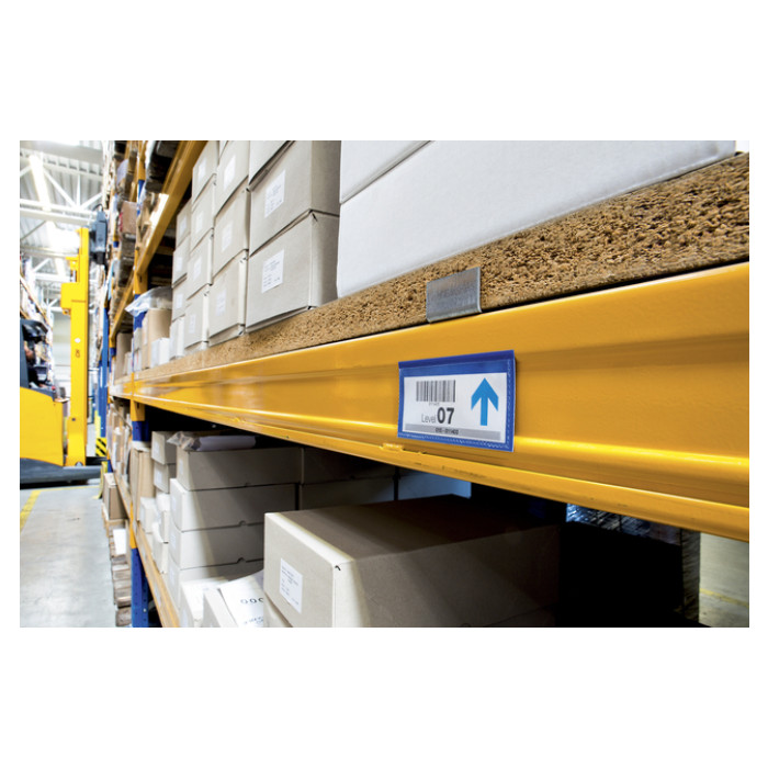 Documenthoes Durable magnetisch 100x38mm blauw 50 stuks