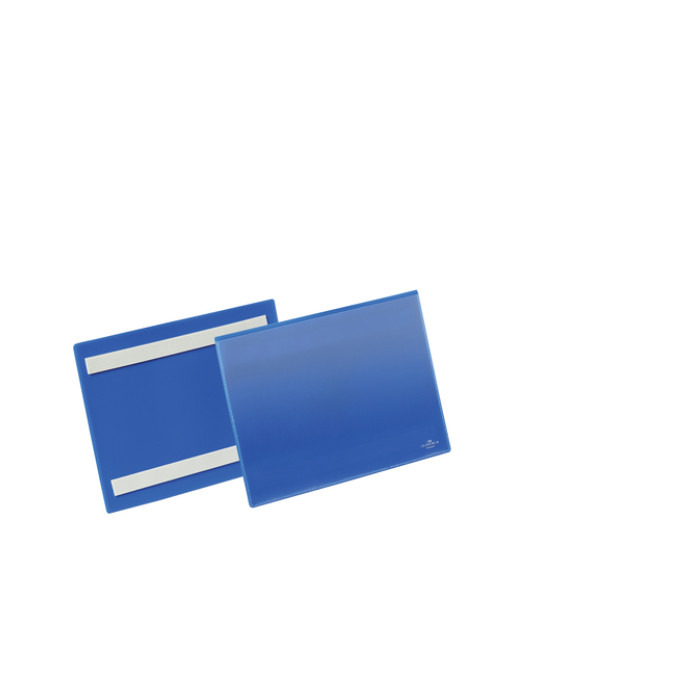 Documenthoes Durable zelfklevend A5 liggend blauw 50 stuks
