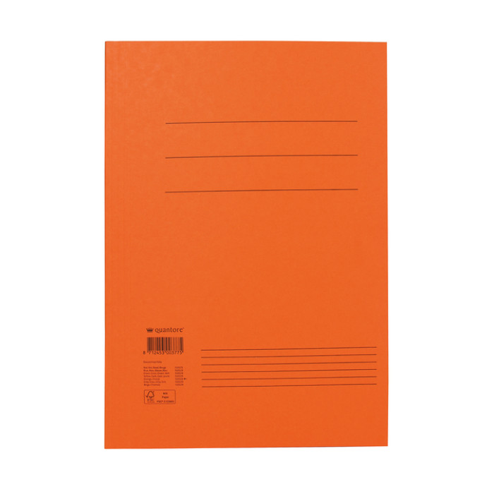 Dossiermap Quantore folio 300gr oranje