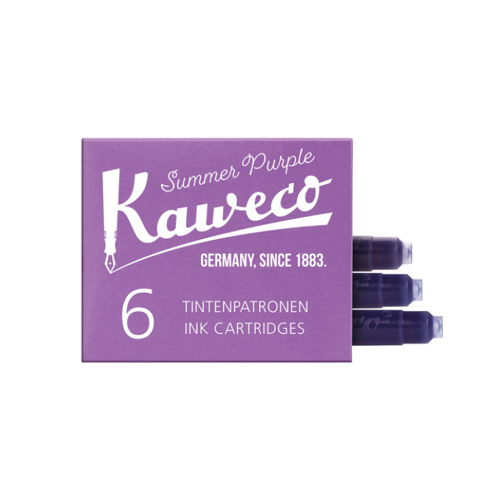 Inktpatroon Kaweco aubergine doosje à 6 stuks