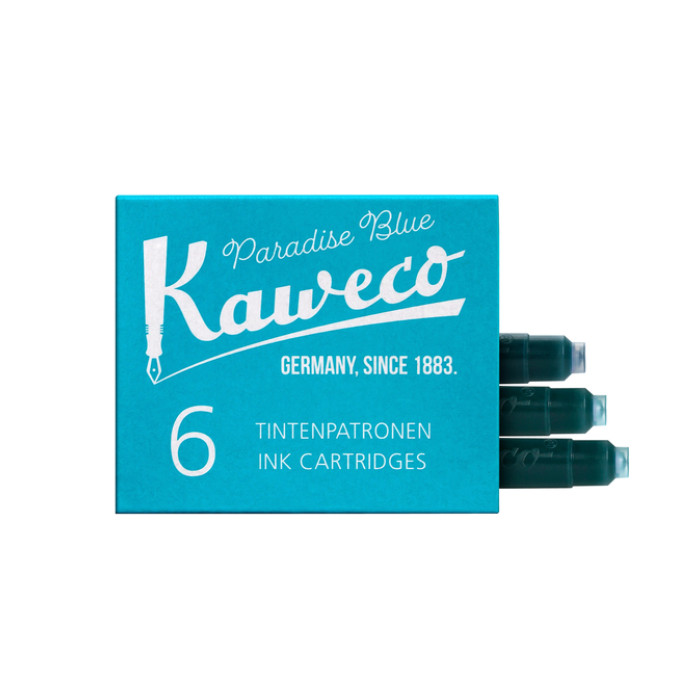 Inktpatroon Kaweco turquoise doosje à 6 stuks