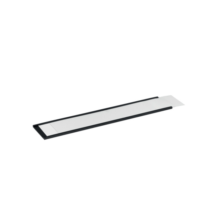 Etikethouder Durable magnetisch 200x40mm antraciet 50 stuks