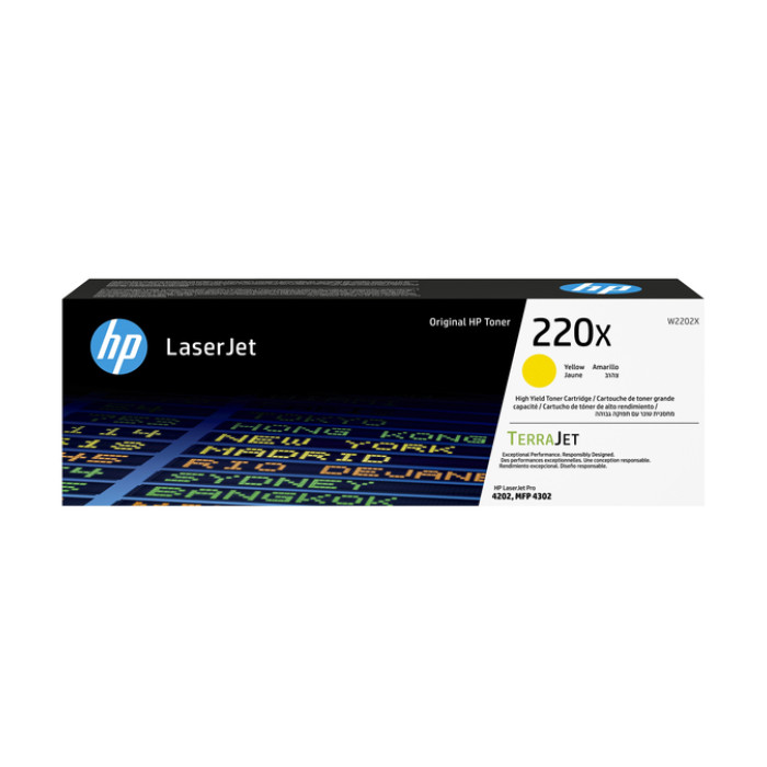 Tonercartridge HP W2202X 220X geel
