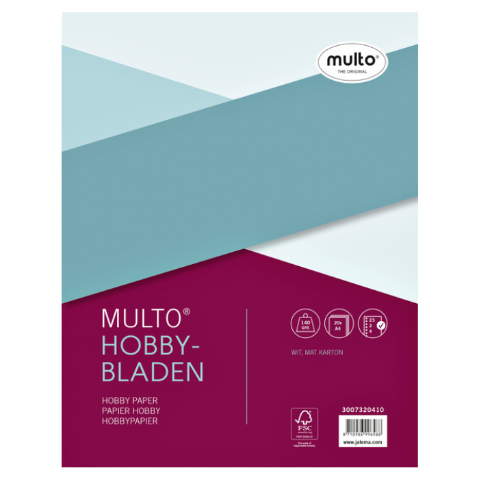 Interieur Multo hobbypapier A4 23R 20 vel