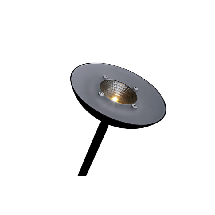Vloerlamp Hansa led First zwart staal