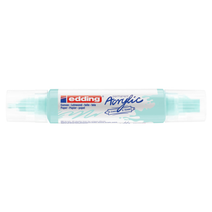 Acrylmarker edding e-5400 3D double liner pastel blauw